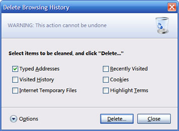 删除您的隐私信息