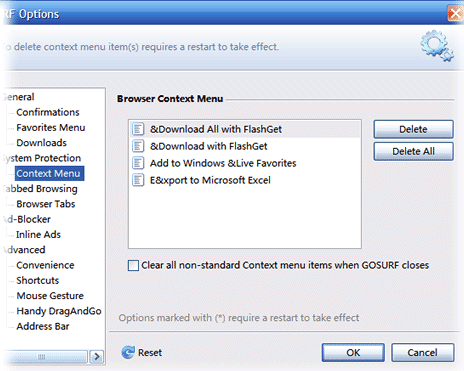 编辑网页右键菜单