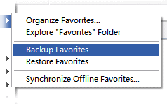一键备份和恢复收藏夹